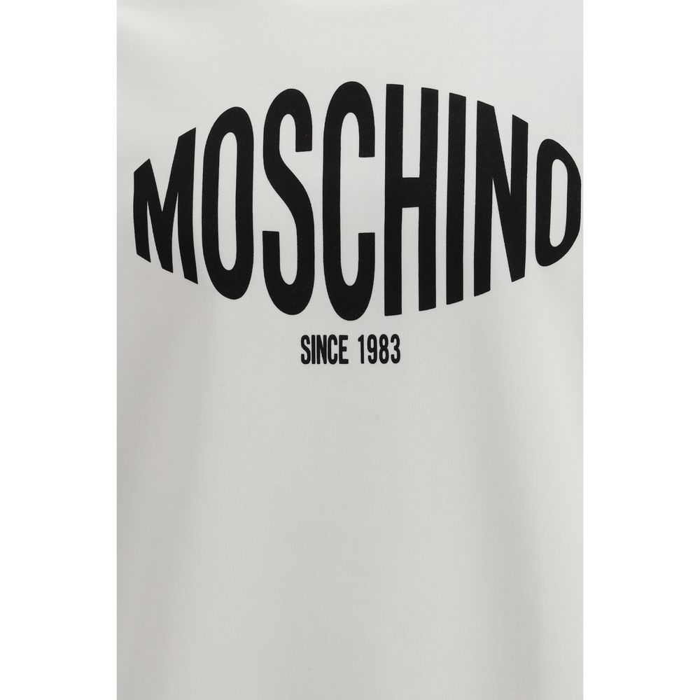 Moschino White Cotton Sweatshirt - Luxe Nova