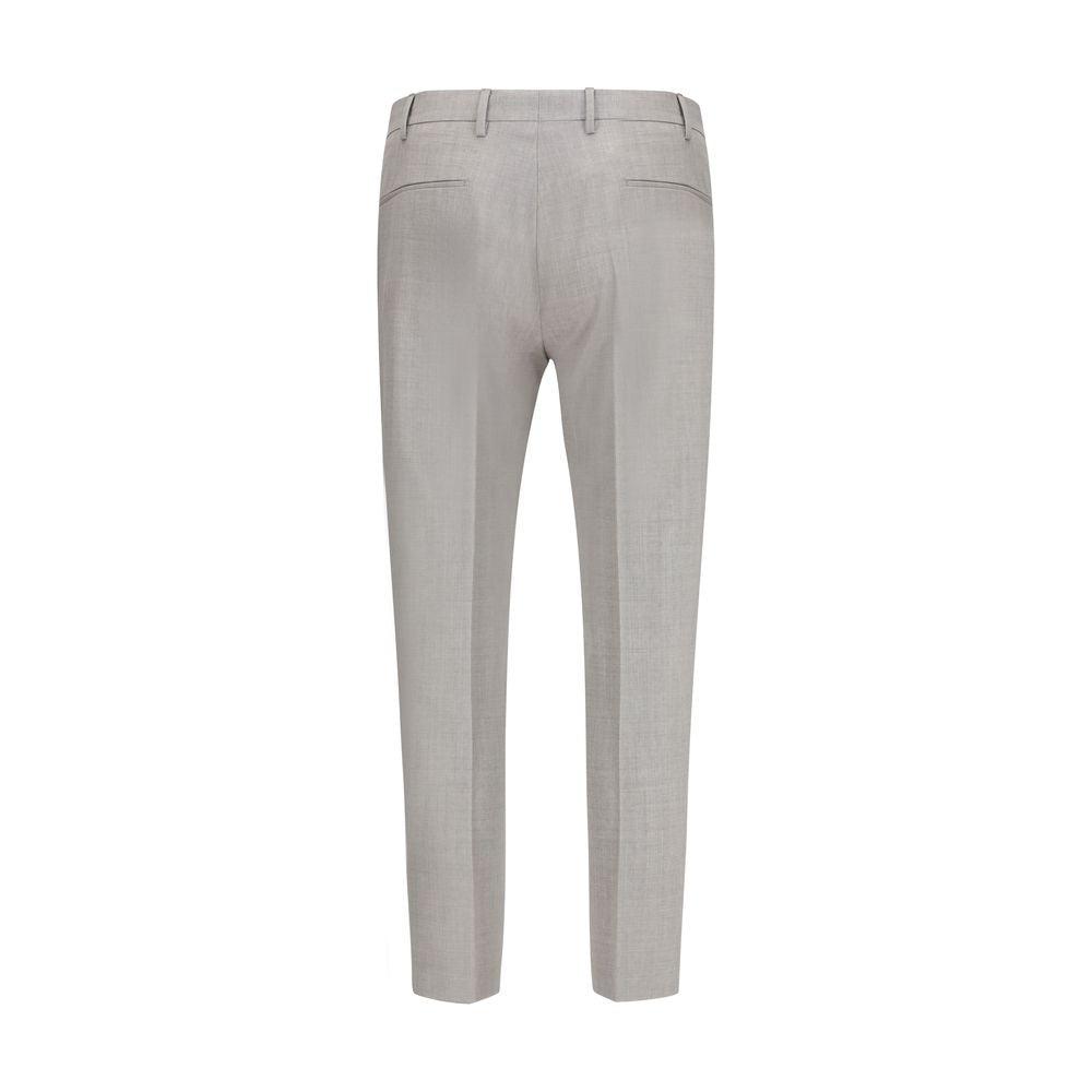 PT Torino Gray Fleece Wool Dress Pants - Luxe Nova