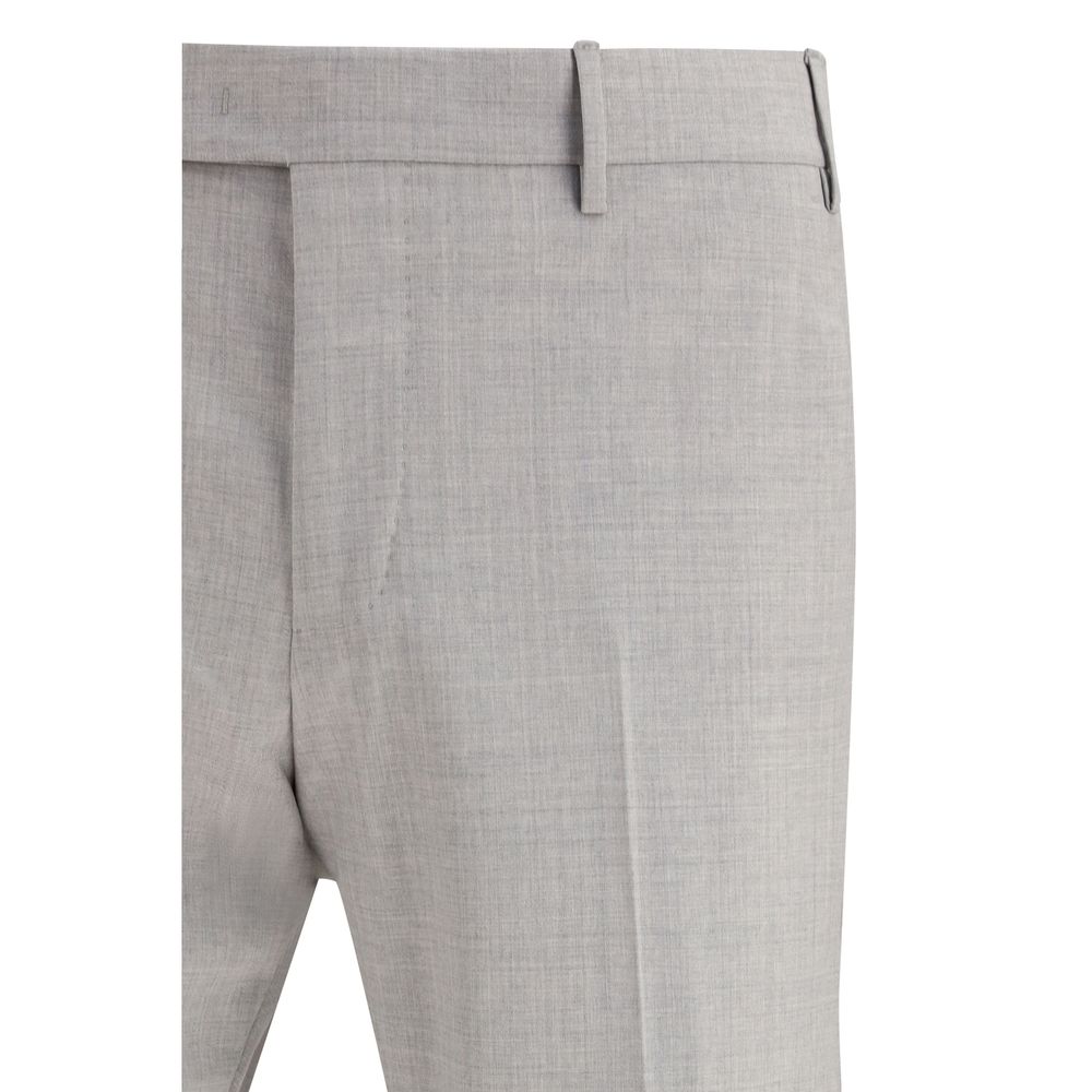 PT Torino Gray Fleece Wool Dress Pants - Luxe Nova