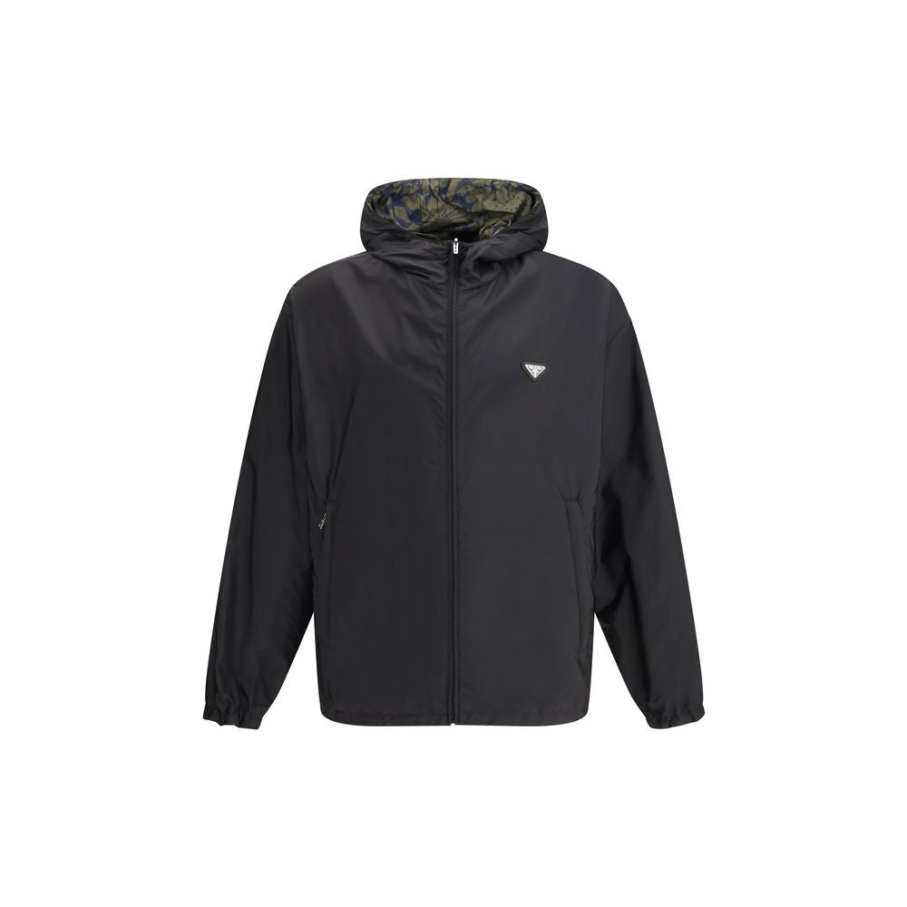 Prada Black Recycled Polyamide Shell Jacket - Luxe Nova