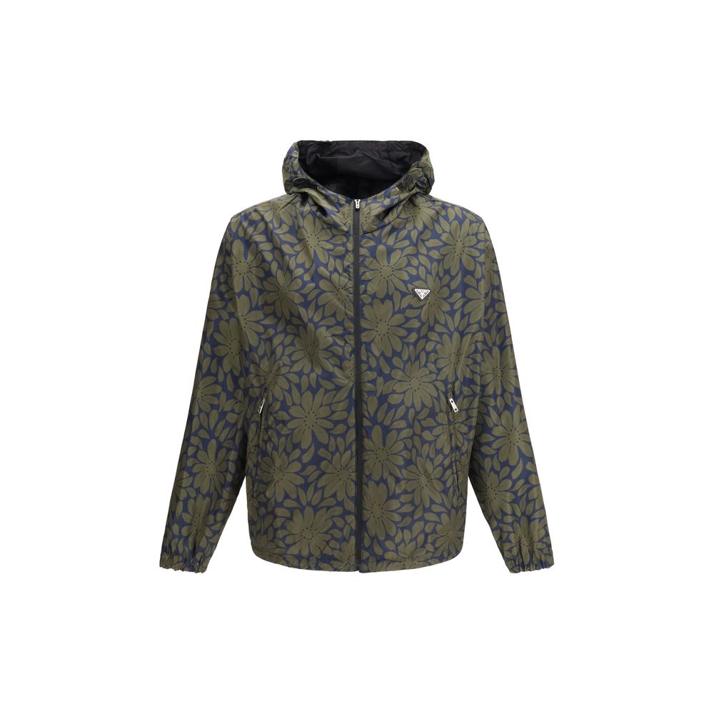 Prada Black Recycled Polyamide Shell Jacket - Luxe Nova