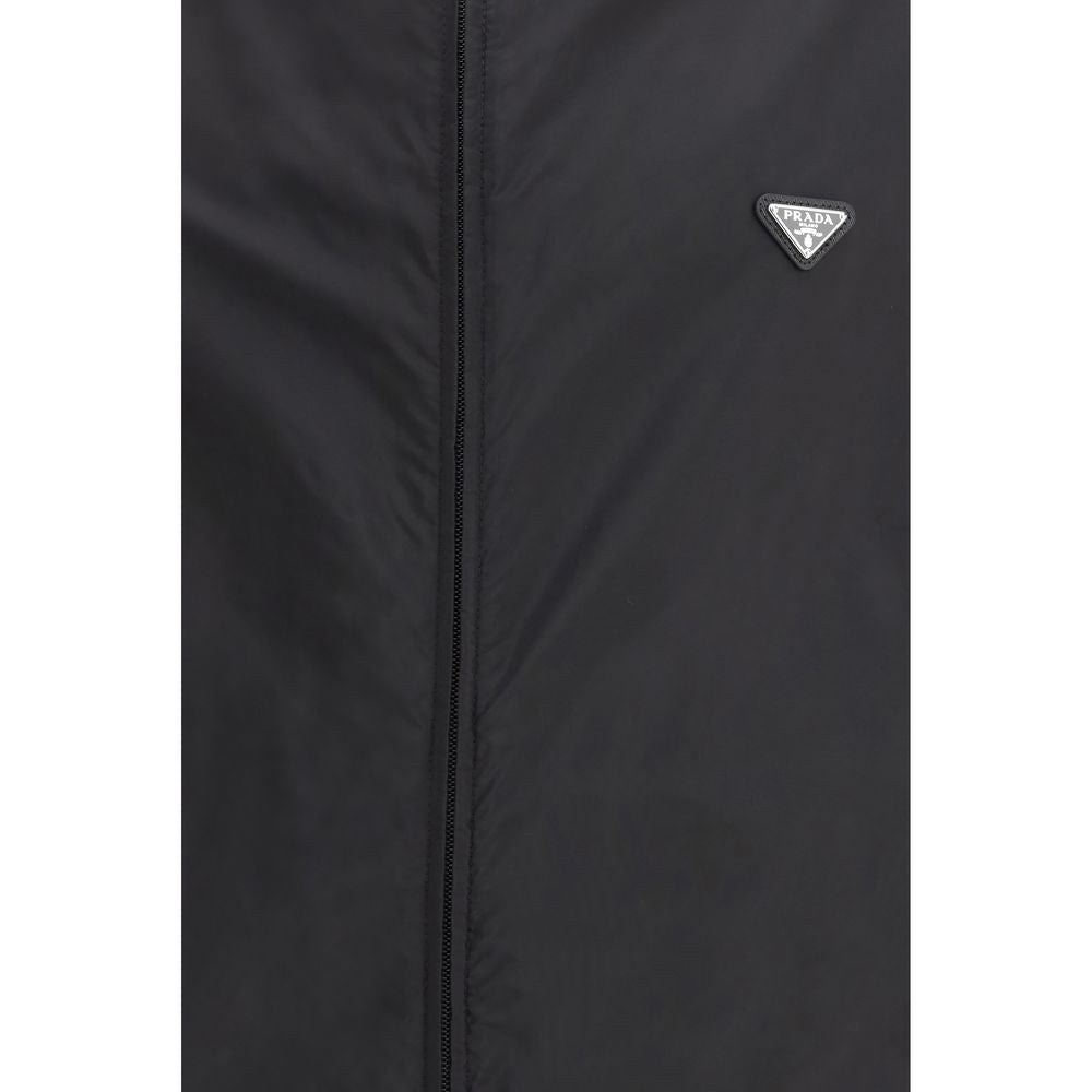 Prada Black Recycled Polyamide Shell Jacket - Luxe Nova
