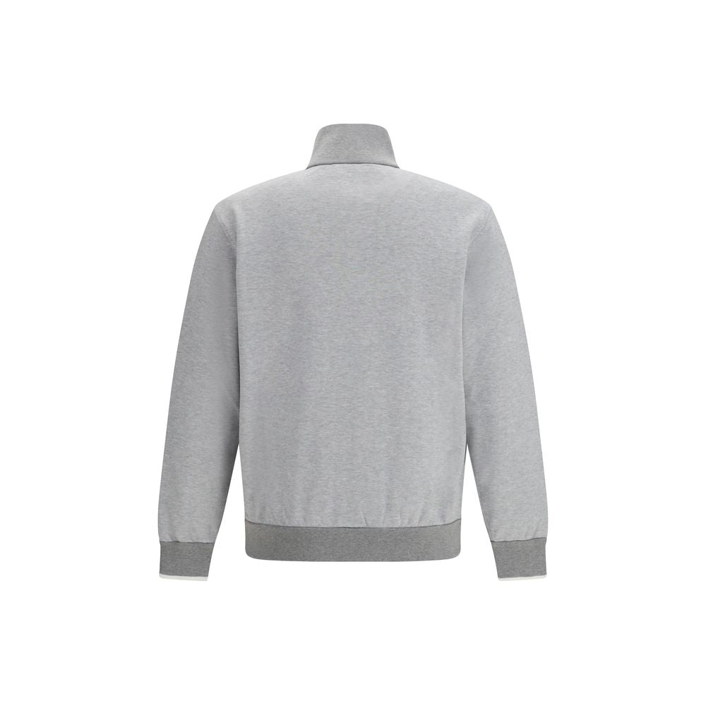Brioni Gray Cotton Sweatshirt - Luxe Nova