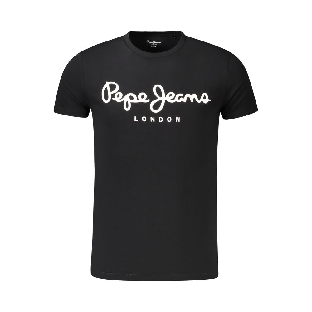 Pepe Jeans Black Cotton Men's T-Shirt - Luxe Nova