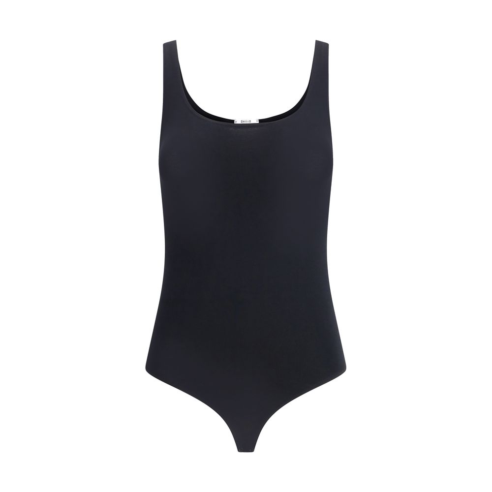Wolford Black Cotton Top - Luxe Nova