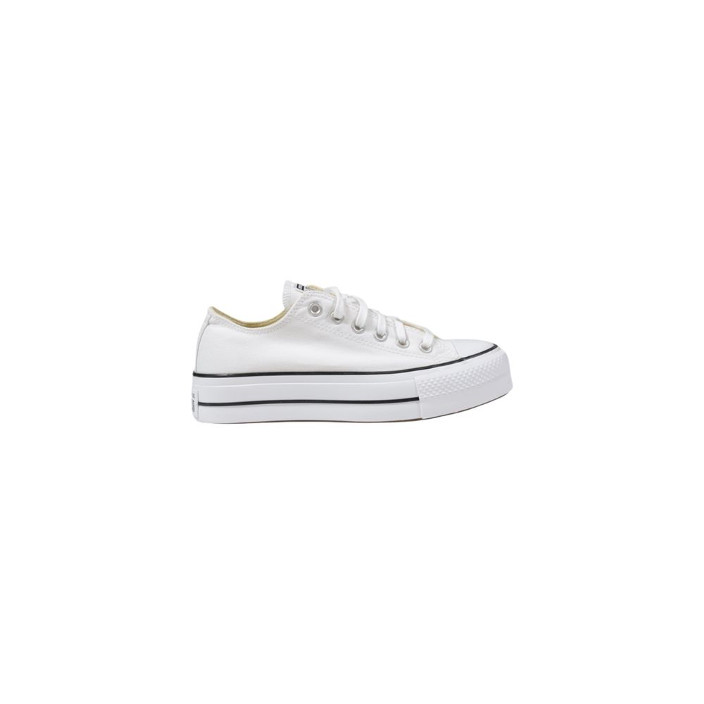 Converse White Fabric Platform Sneakers - Luxe Nova