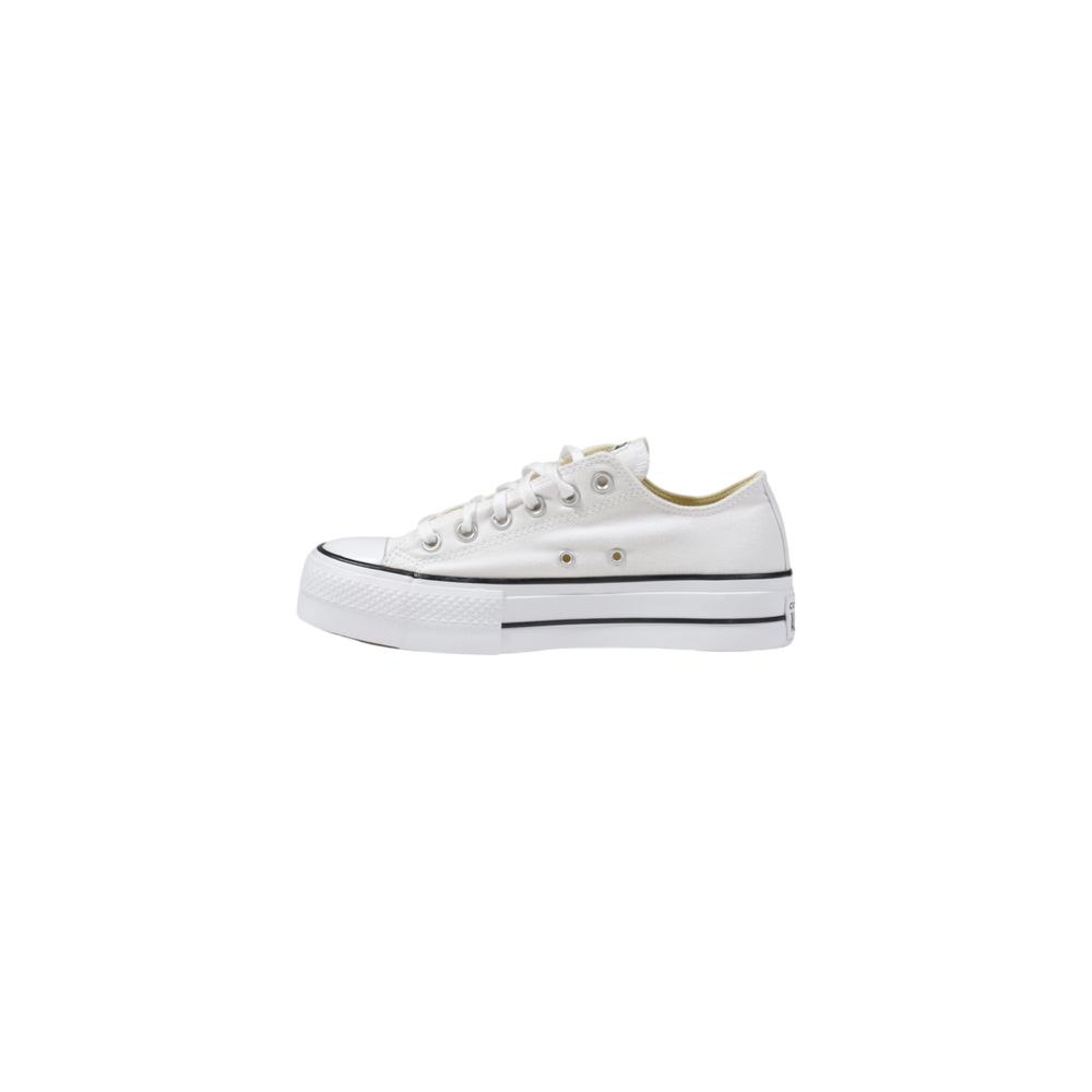 Converse White Fabric Platform Sneakers - Luxe Nova