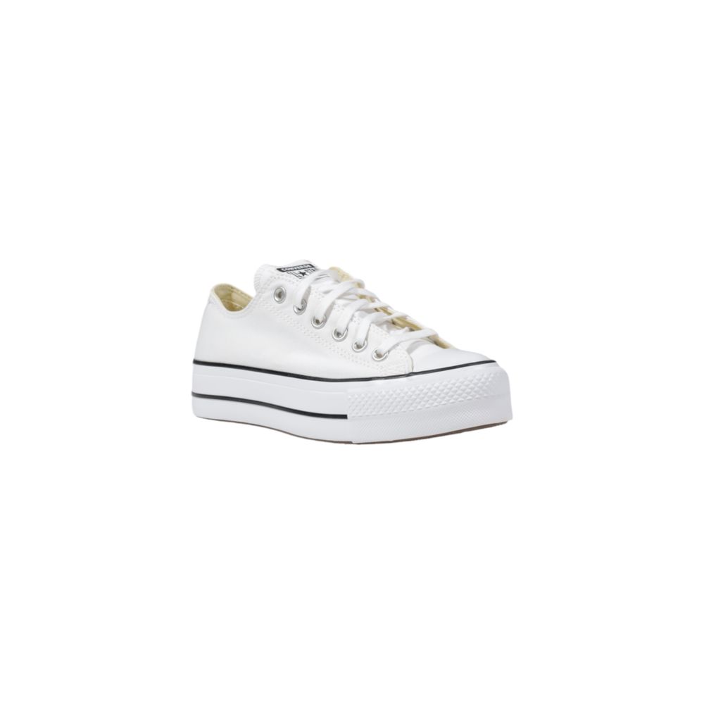 Converse White Fabric Platform Sneakers - Luxe Nova