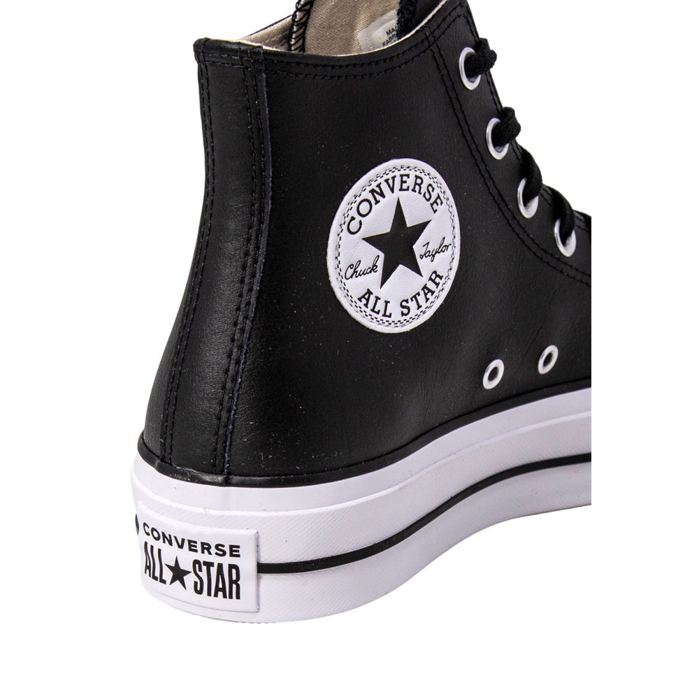 Converse Black Polyethylene Platform Sneakers - Luxe Nova