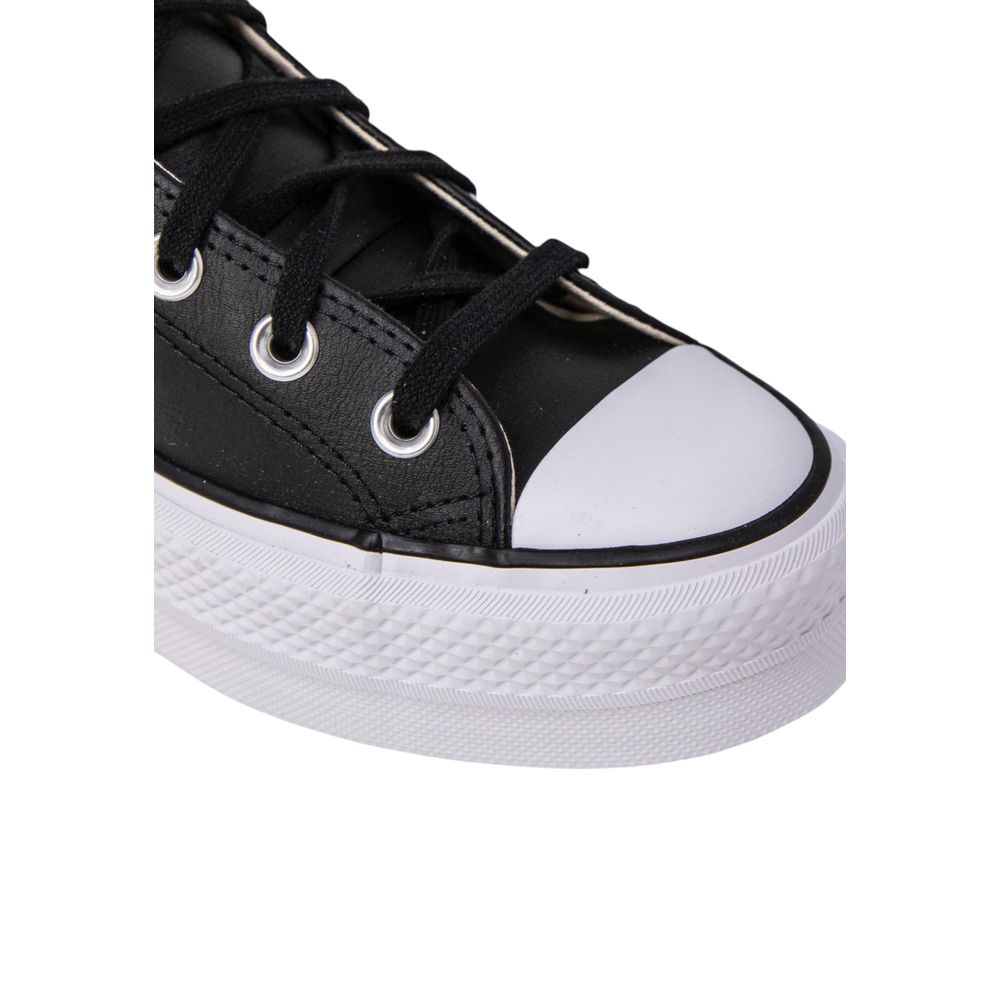 Converse Black Polyethylene Platform Sneakers - Luxe Nova
