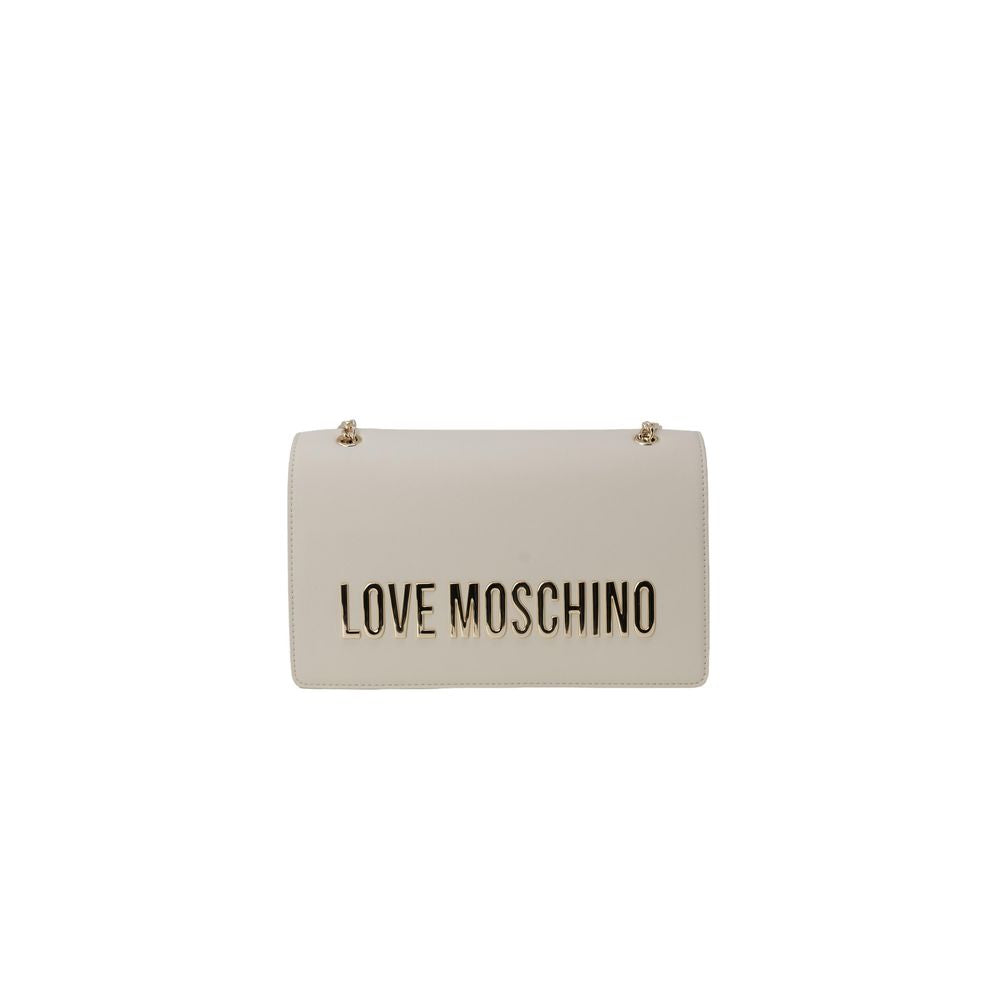 Love Moschino Beige Polyethylene Handbag - Luxe Nova