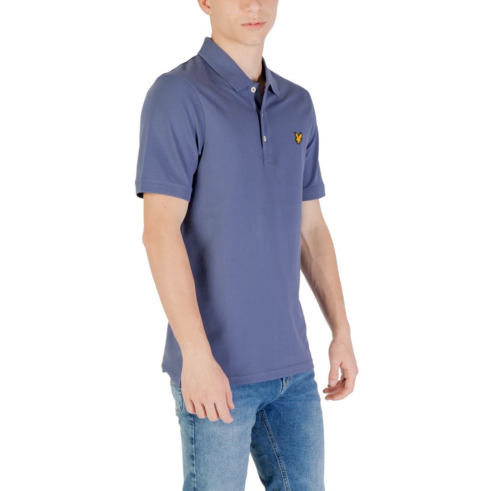 Lyle & Scott Blue Cotton Polo Shirt - Luxe Nova