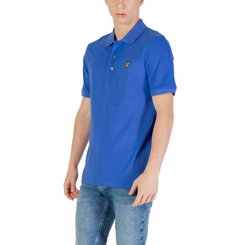 Lyle & Scott Blue Cotton Polo Shirt - Luxe Nova