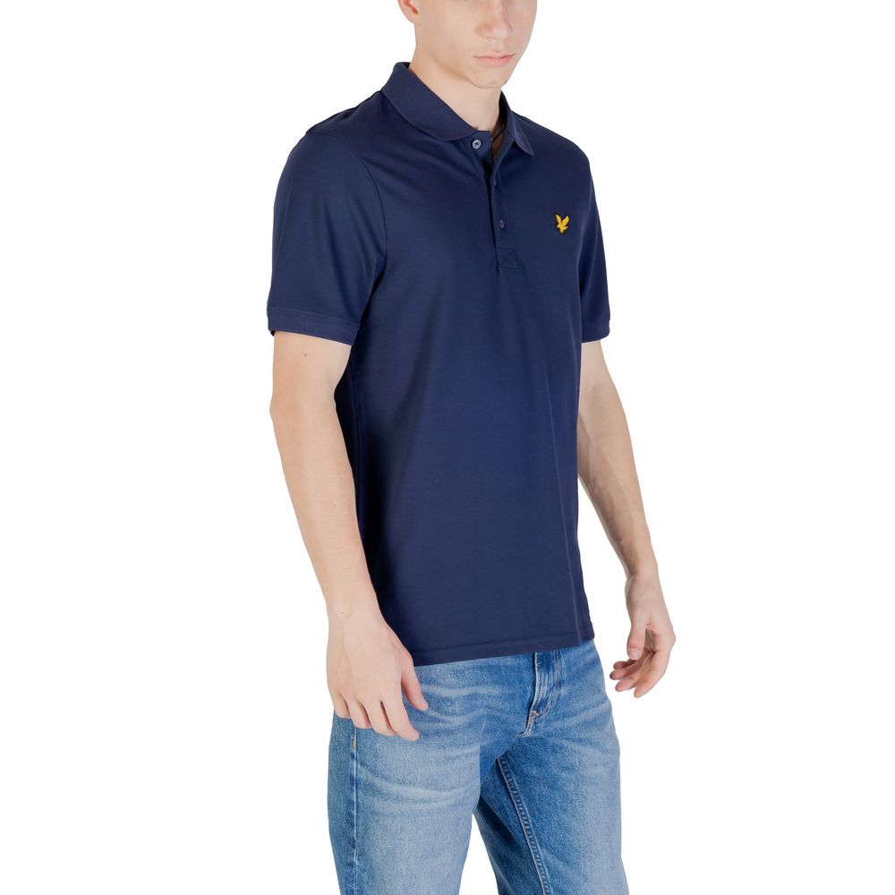 Lyle & Scott Blue Cotton Polo Shirt - Luxe Nova