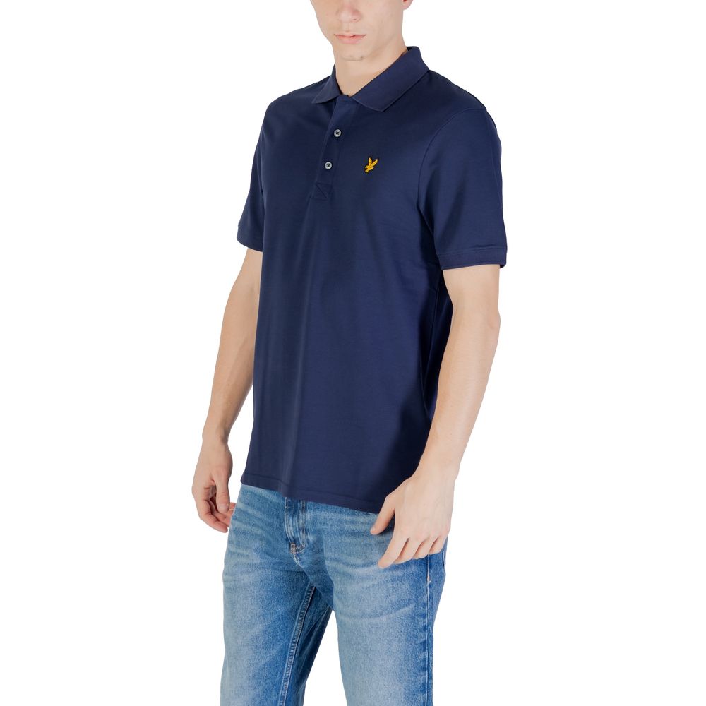 Lyle & Scott Blue Cotton Polo Shirt - Luxe Nova