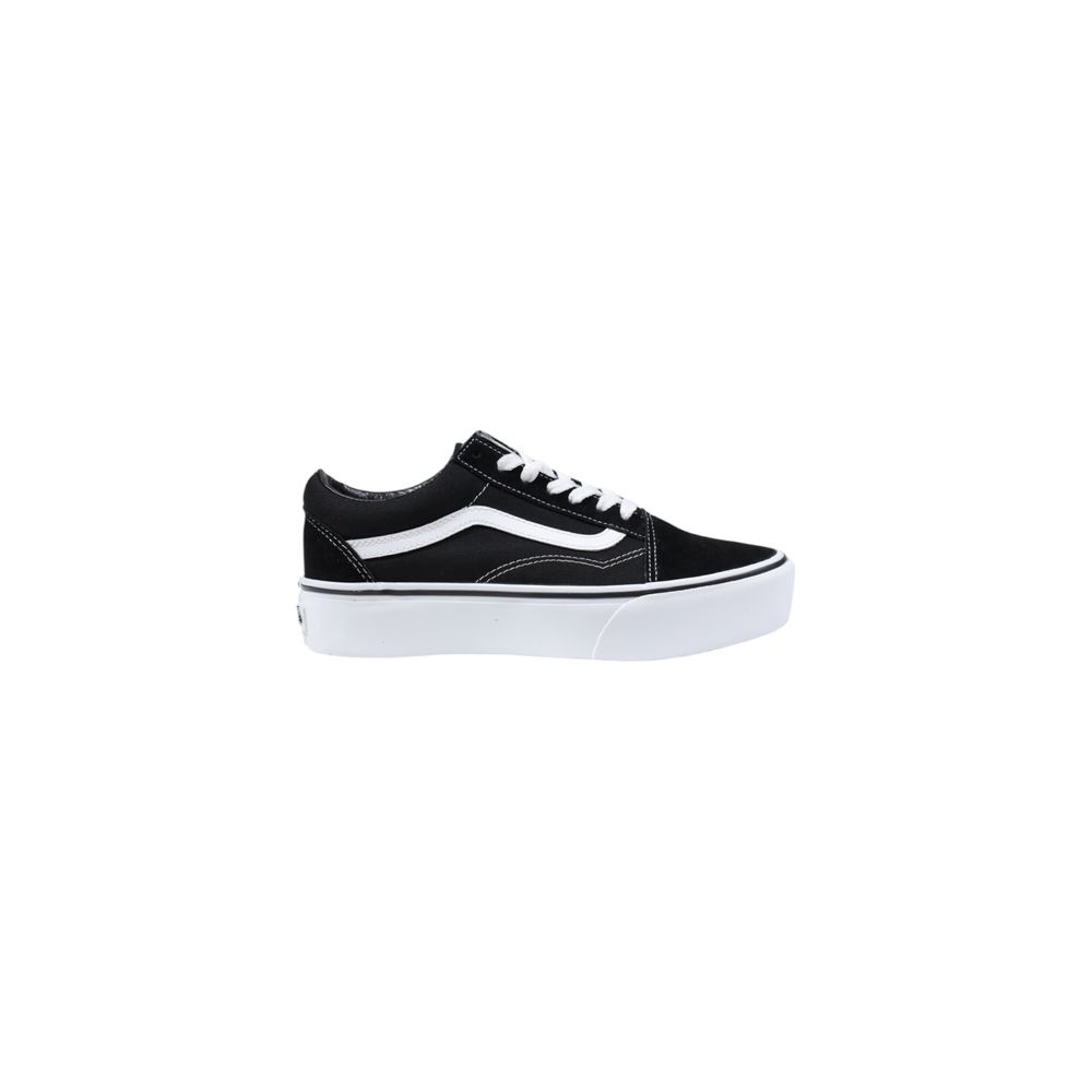 Vans Black And White Fabric Platform Sneakers - Luxe Nova