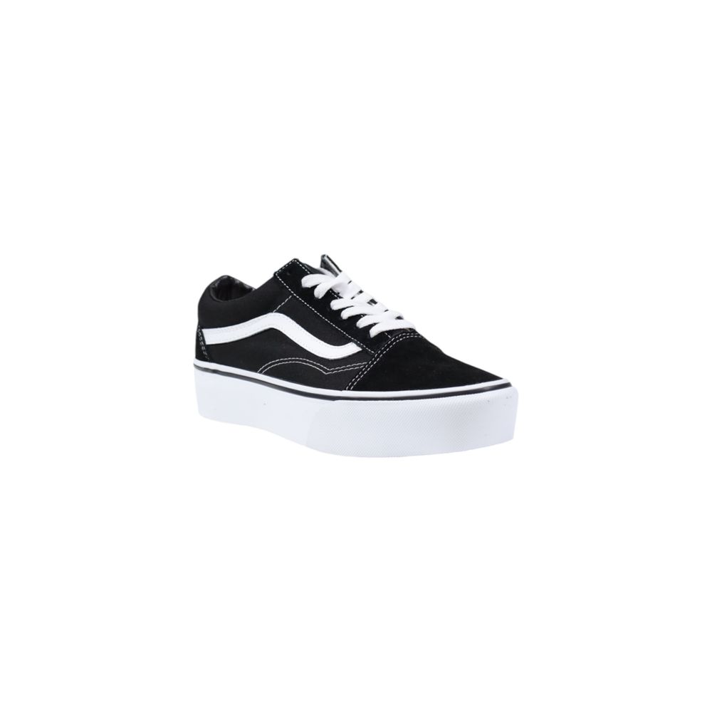 Vans Black And White Fabric Platform Sneakers - Luxe Nova