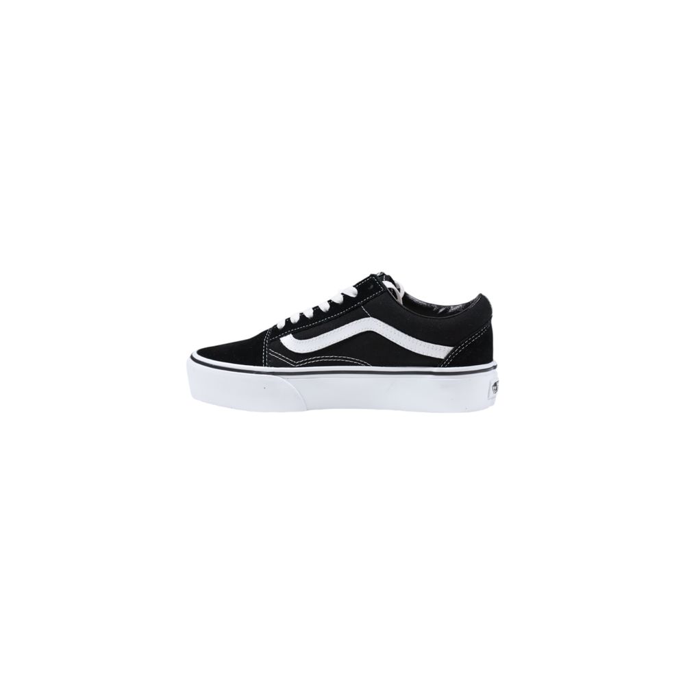 Vans Black And White Fabric Platform Sneakers - Luxe Nova