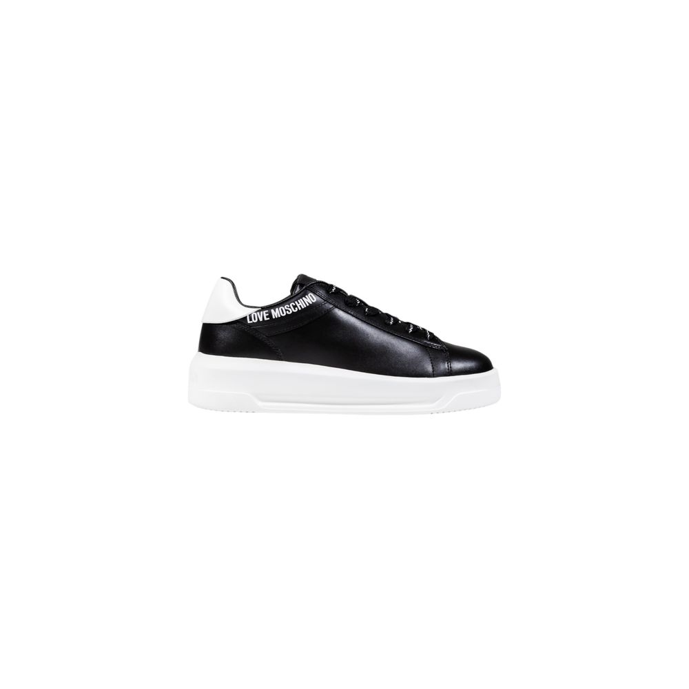 Love Moschino Black And White Synthetic Chunky Sneakers - Luxe Nova