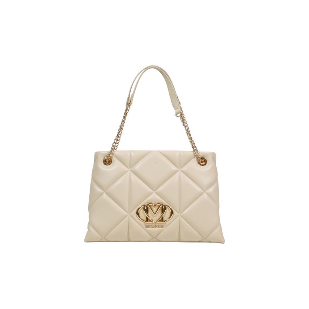Love Moschino Beige Artificial Leather Handbag - Luxe Nova