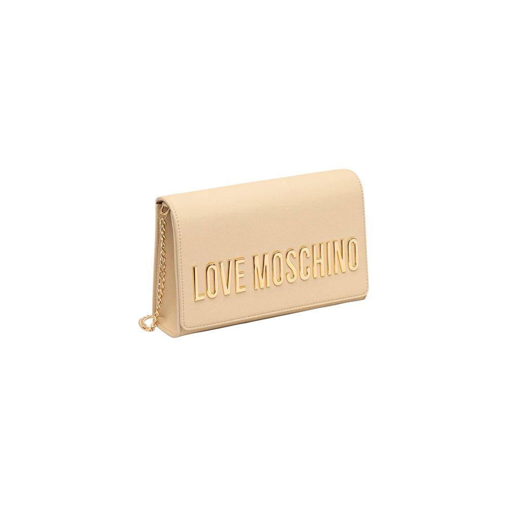 Love Moschino Beige Polyethylene Handbag - Luxe Nova
