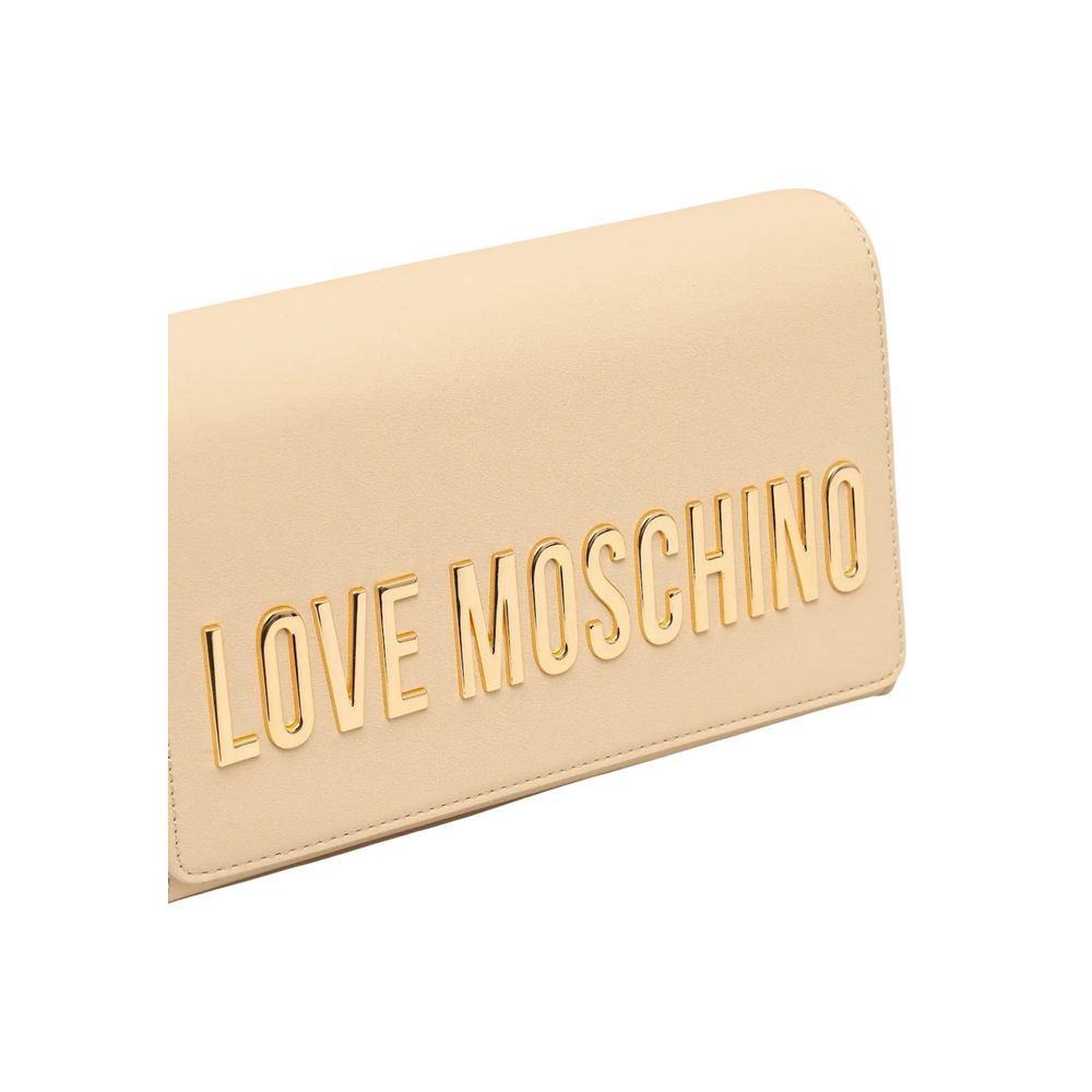 Love Moschino Beige Polyethylene Handbag - Luxe Nova