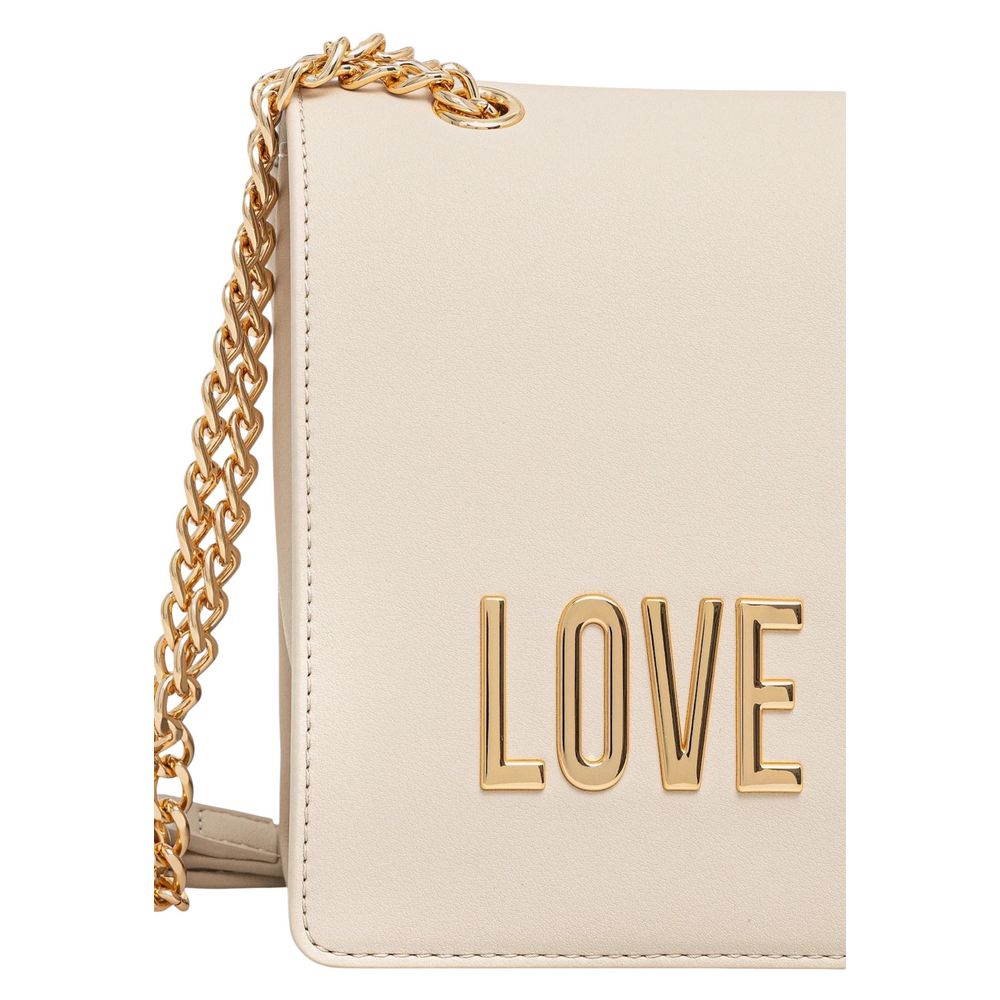 Love Moschino Beige Polyethylene Handbag - Luxe Nova