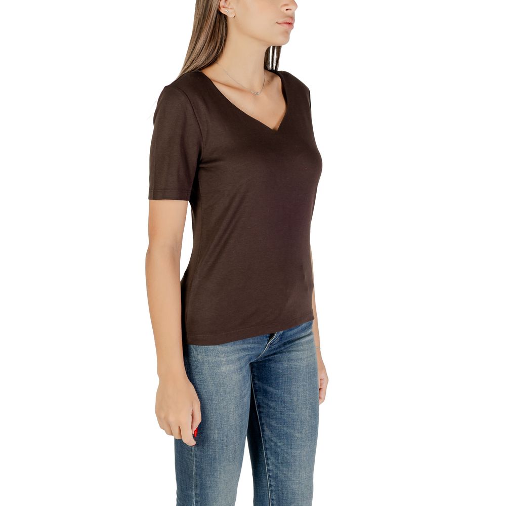 Street One Brown Cotton T-Shirt - Luxe Nova