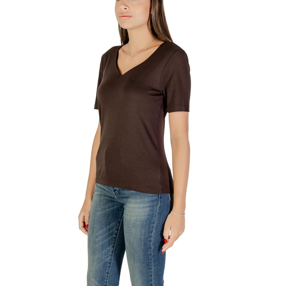 Street One Brown Cotton T-Shirt - Luxe Nova