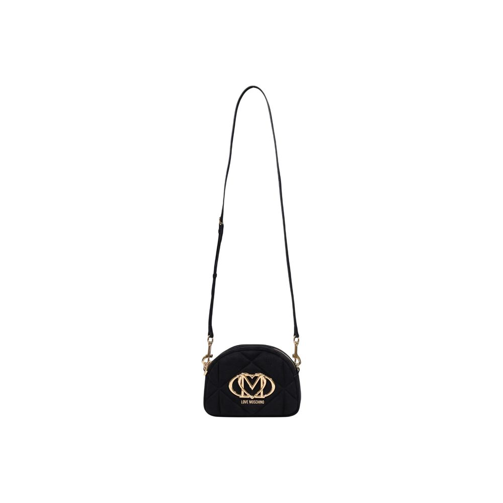 Love Moschino Black Suede Leather Handbag - Luxe Nova