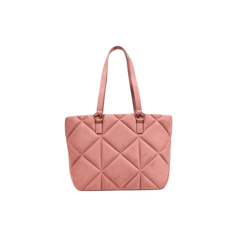 Love Moschino Pink Suede Leather Handbag - Luxe Nova
