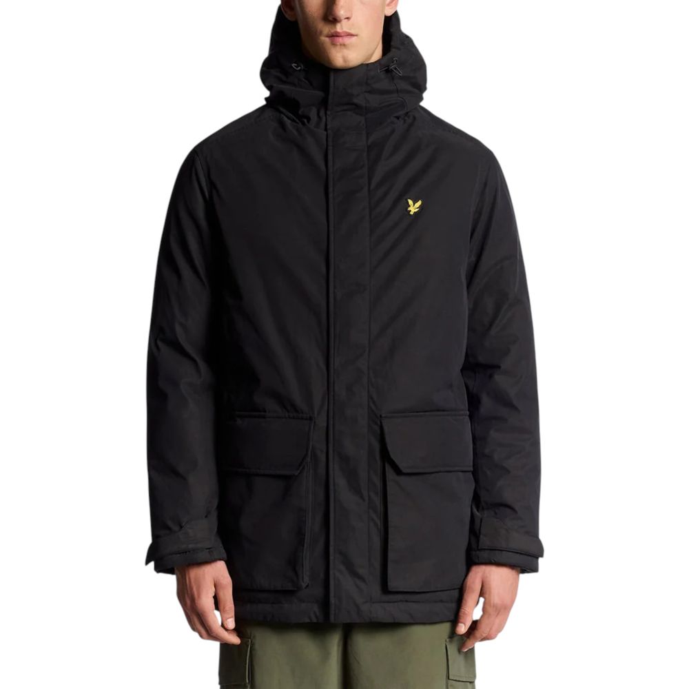Lyle & Scott Black Polyester Parka - Luxe Nova