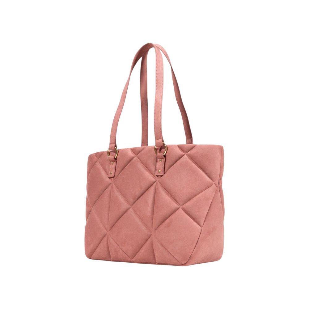 Love Moschino Pink Suede Leather Handbag - Luxe Nova