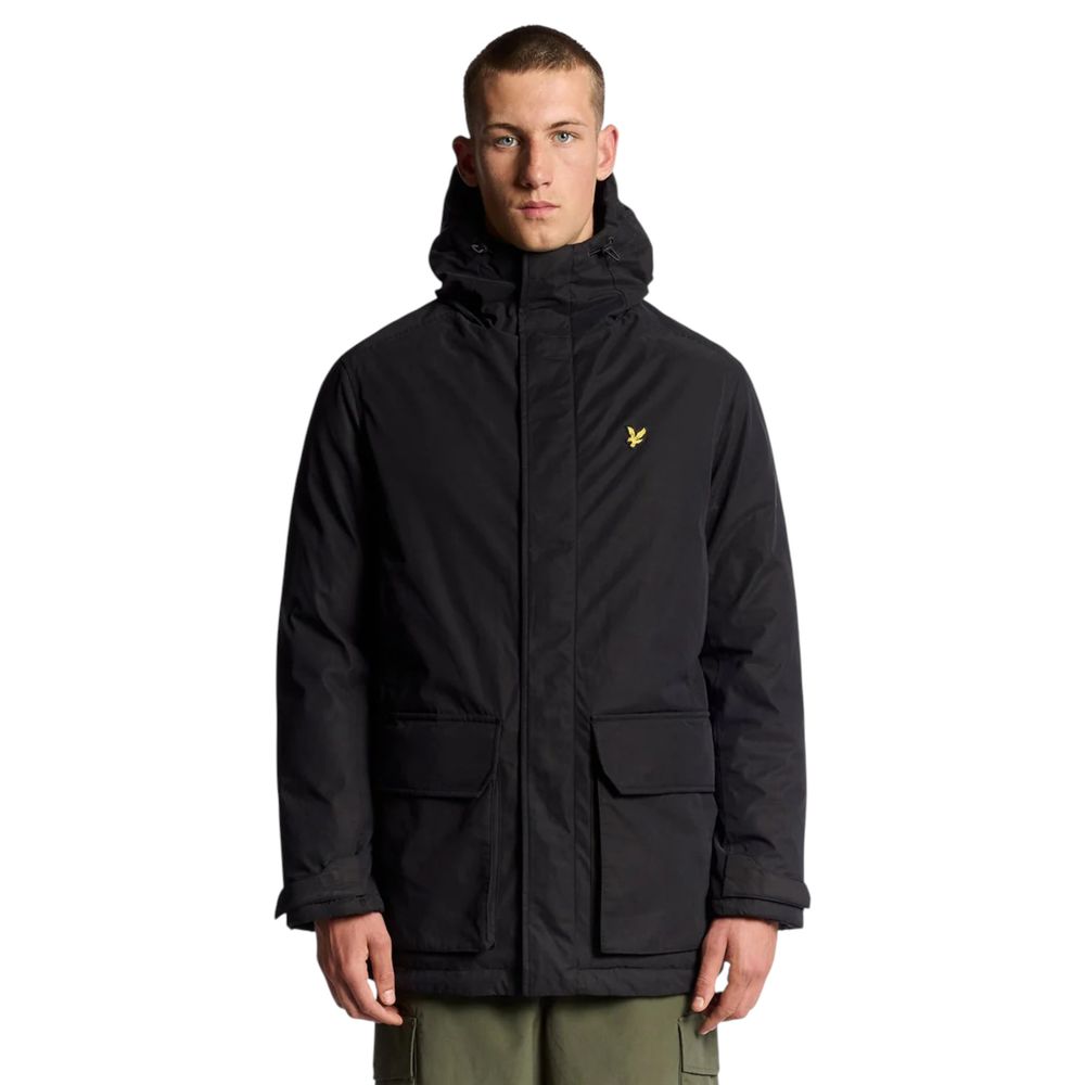 Lyle & Scott Black Polyester Parka - Luxe Nova