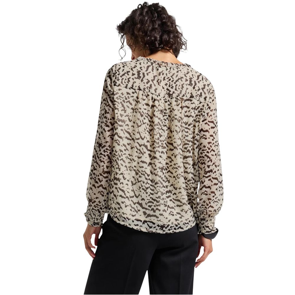 Street One Beige Polyester Blouse - Luxe Nova
