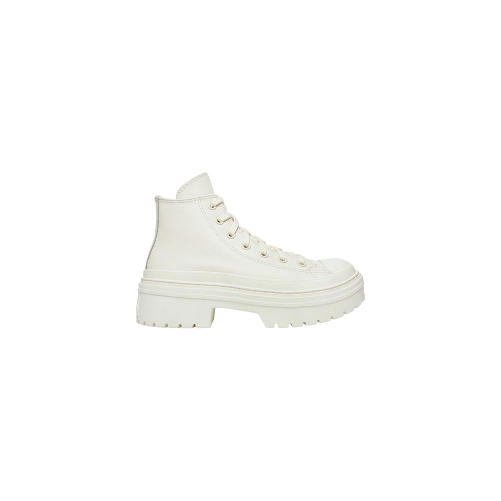 Converse White Recycled Leather High Heel Pumps - Luxe Nova