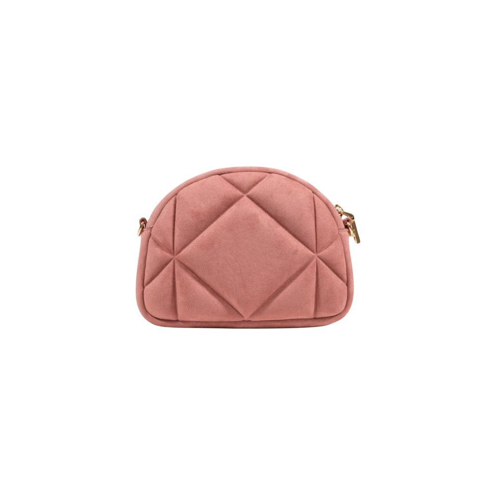 Love Moschino Pink Suede Leather Handbag - Luxe Nova