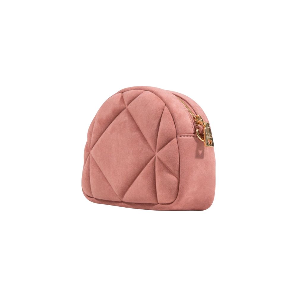 Love Moschino Pink Suede Leather Handbag - Luxe Nova