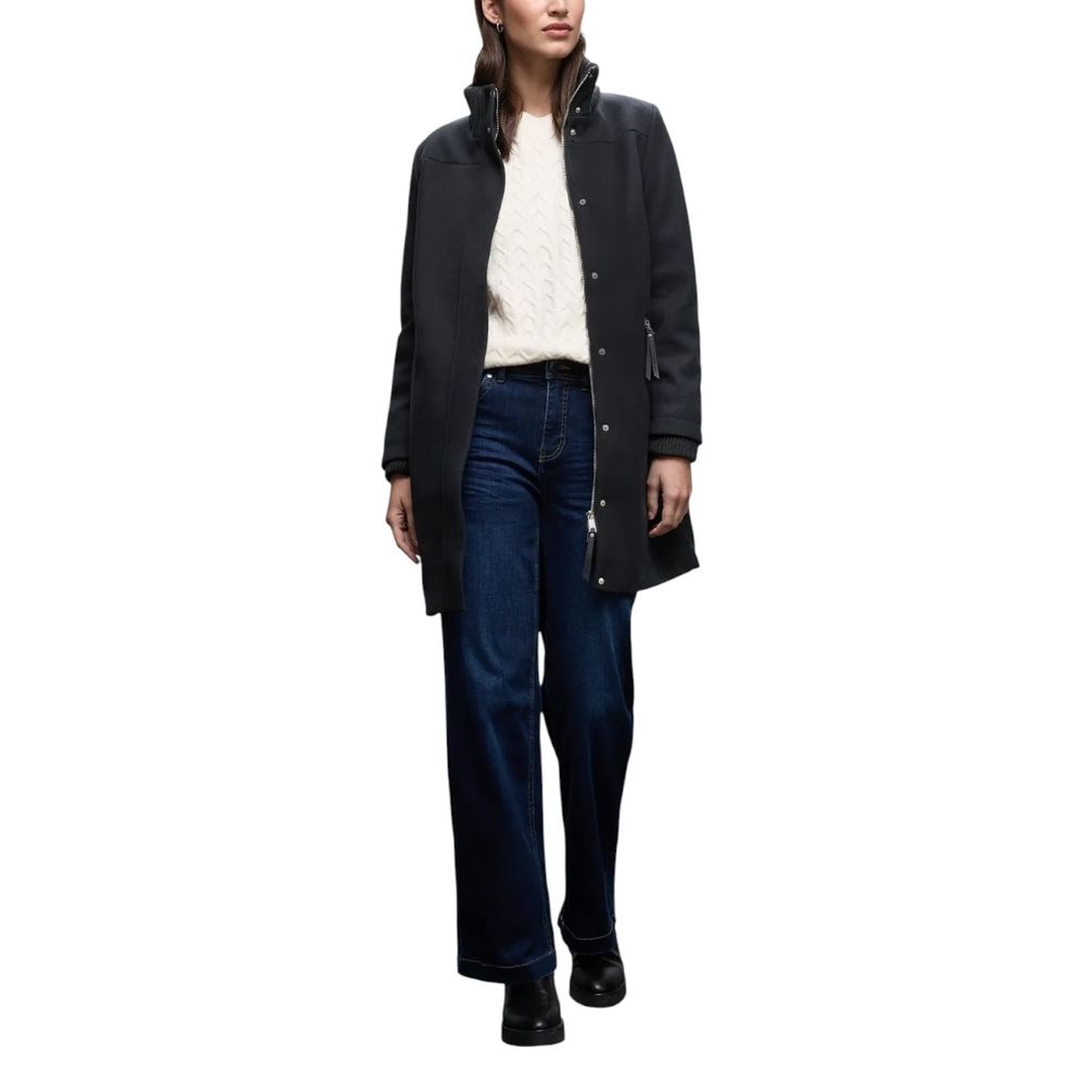 Street One Blue Polyester Coat - Luxe Nova