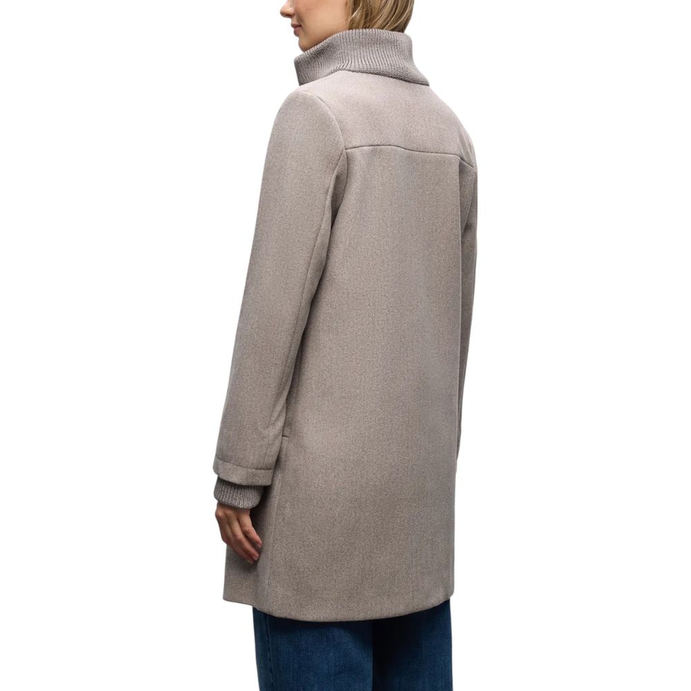 Street One Gray Polyester Coat - Luxe Nova