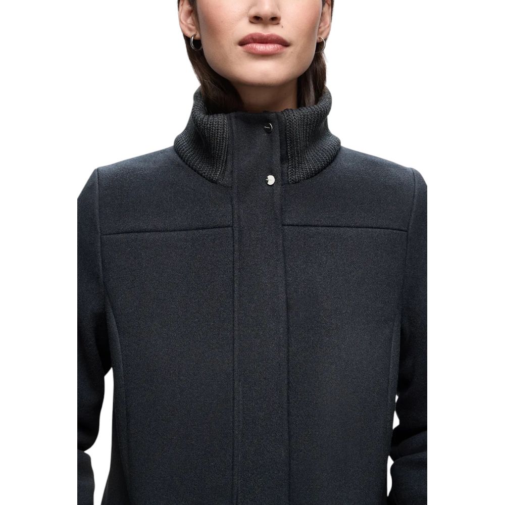 Street One Blue Polyester Coat - Luxe Nova