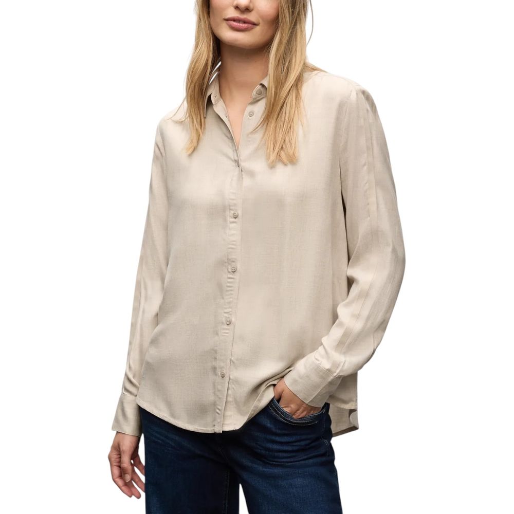 Street One Beige Viscose Blouse - Luxe Nova
