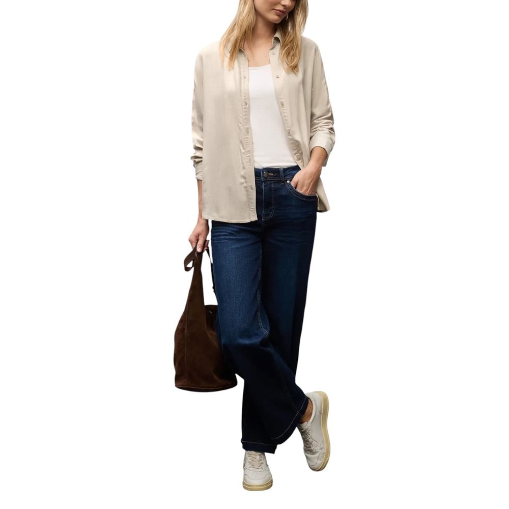 Street One Beige Viscose Blouse - Luxe Nova