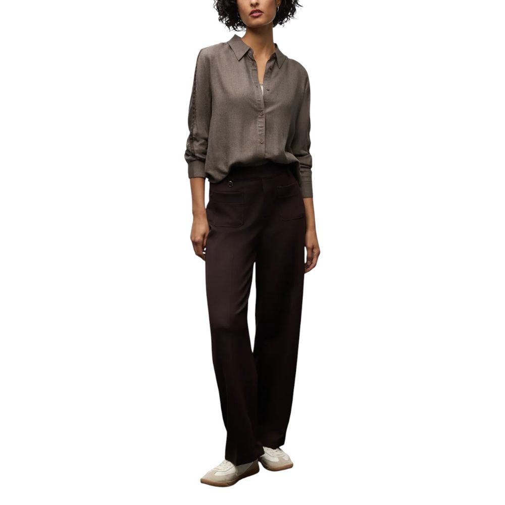 Street One Brown Viscose Blouse - Luxe Nova