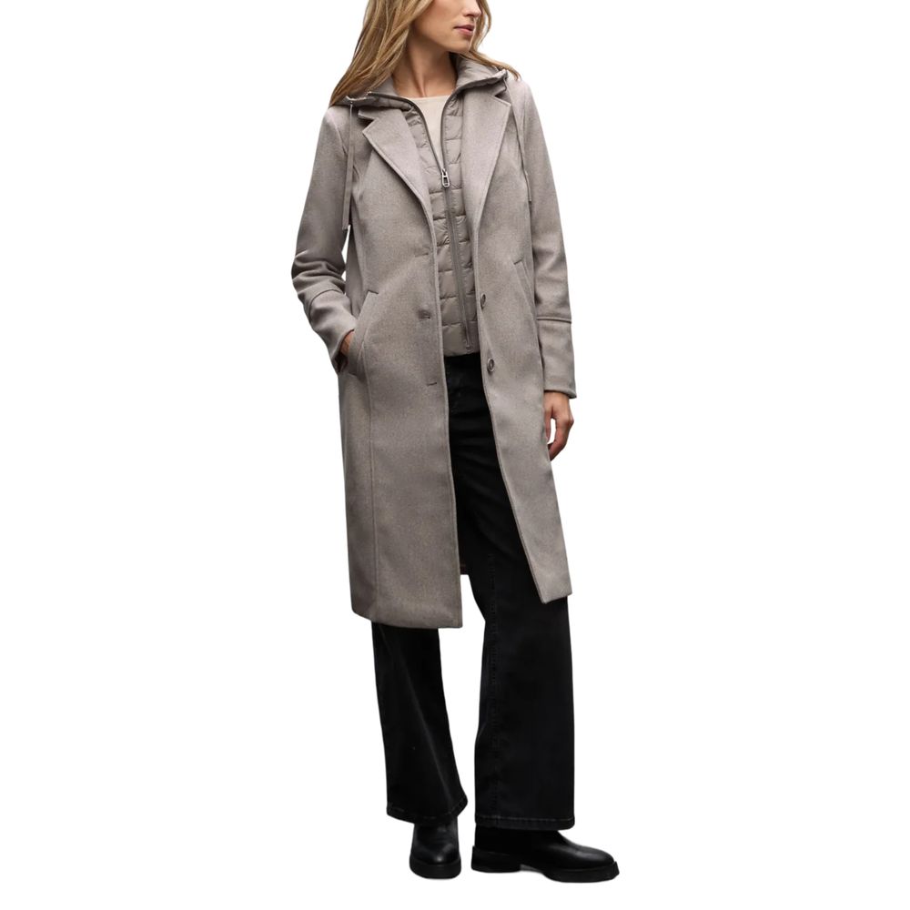 Street One Beige Polyester Coat - Luxe Nova