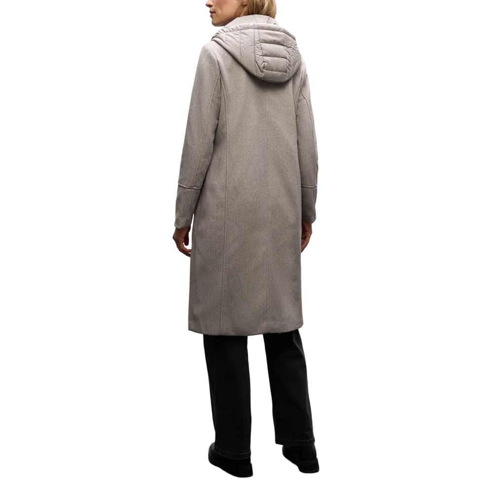 Street One Beige Polyester Coat - Luxe Nova