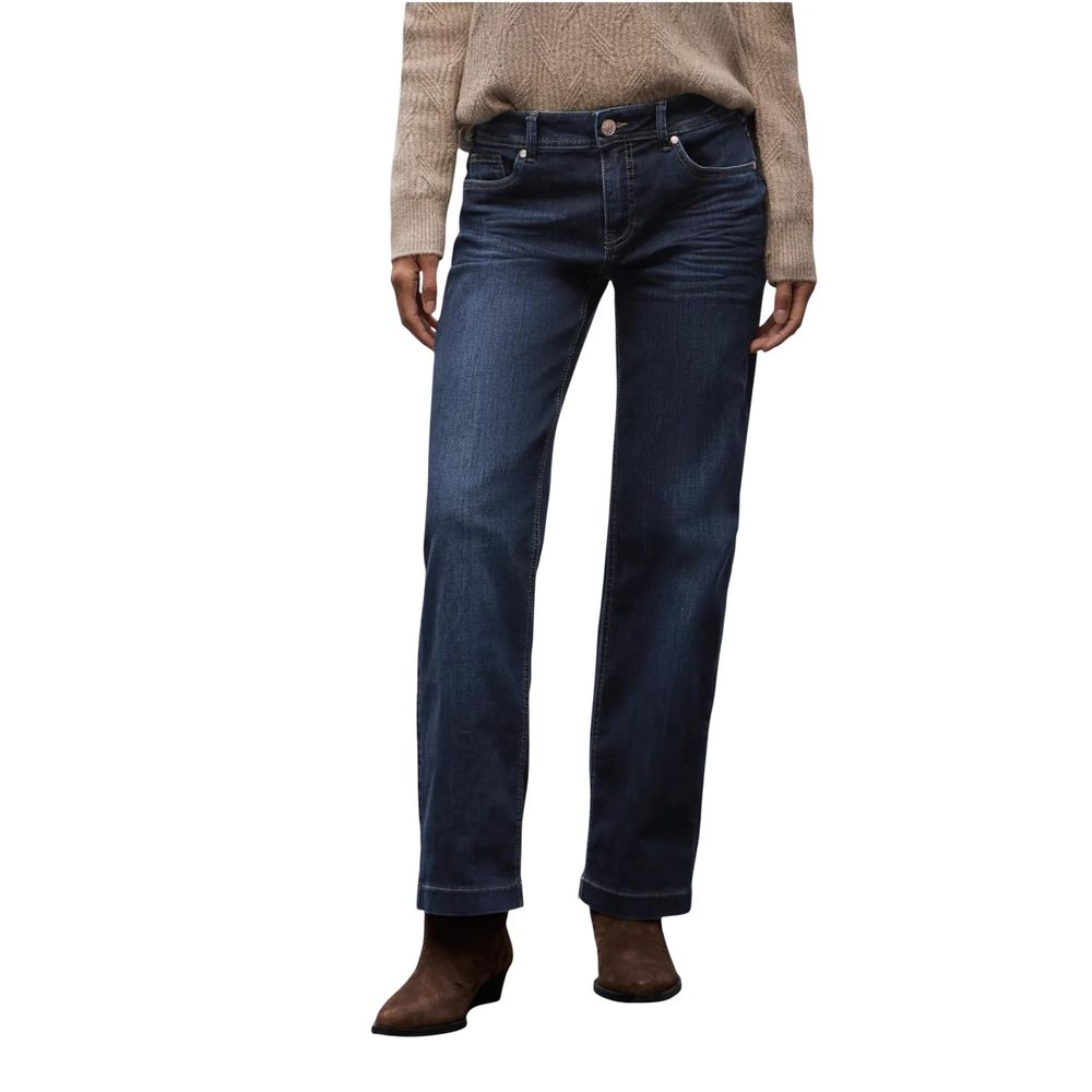 Street One Blue Cotton Mom Jeans - Luxe Nova