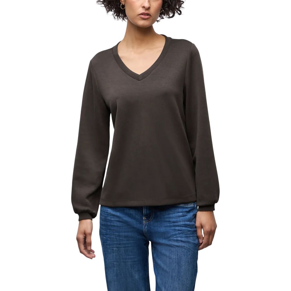 Street One Brown Modal Sweatshirt - Luxe Nova