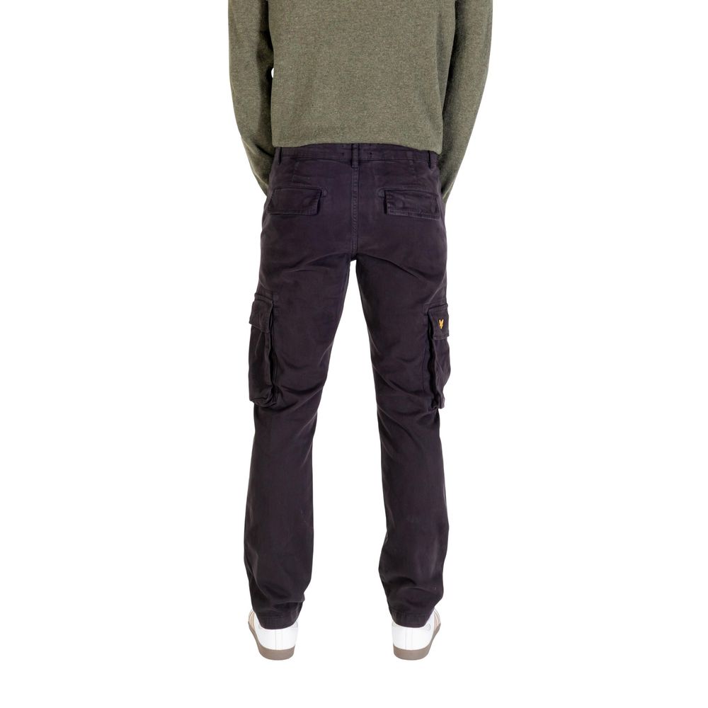 Lyle & Scott Black Cotton Cargo Pants - Luxe Nova