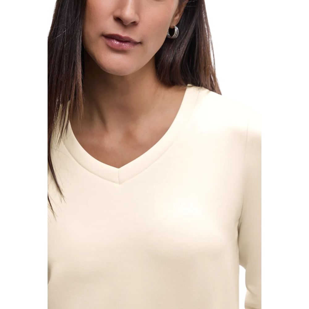 Street One Beige Modal Sweatshirt - Luxe Nova